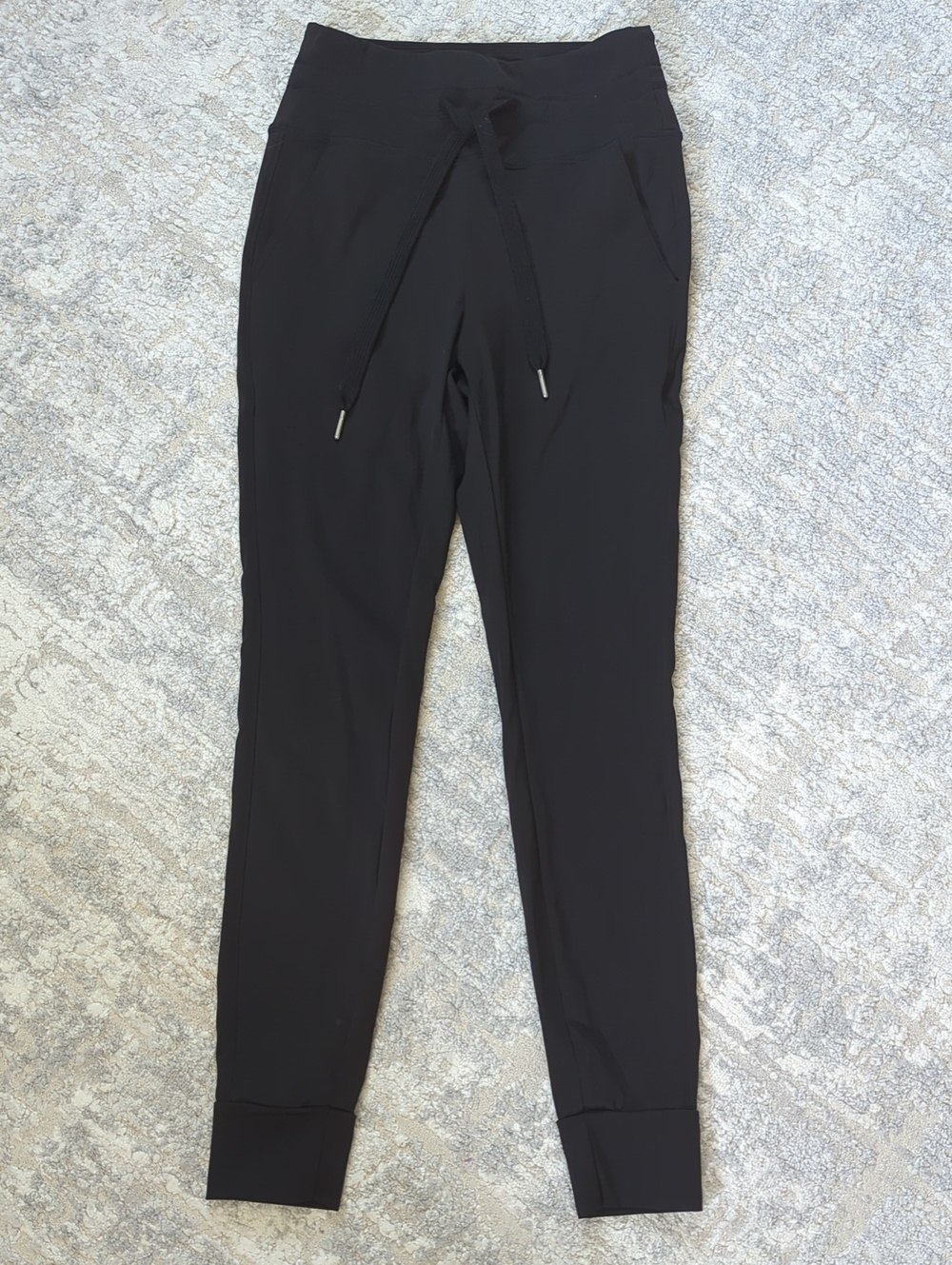 Black Slim Fit Jogger Pants Size XS